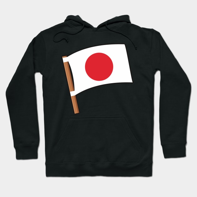 Japan White FLAG Hoodie by Fredonfire